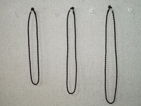 画像1: （黒）編みひも１６インチ（４０ｃｍ） (1)